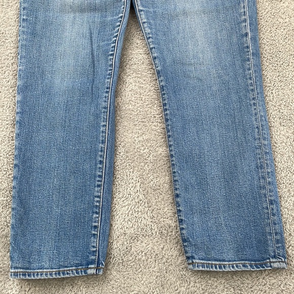 Gap Jeans Womens 30 Girlfriend Mid Rise Straight Ankle Medium Wash Stretch Denim - Picture 5 of 16